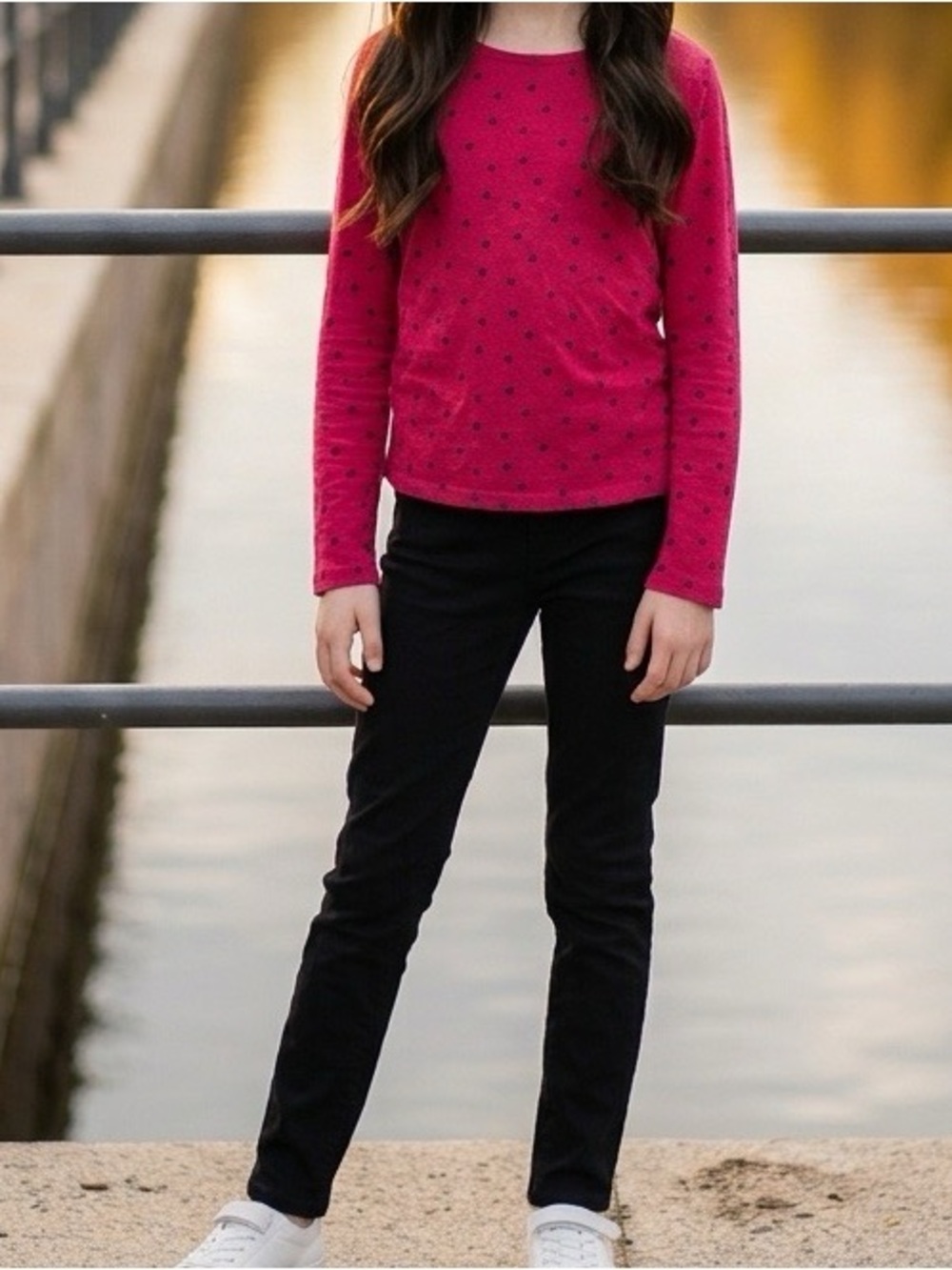 Girls' Two Piece Long-Sleeve knit,  leggings set: